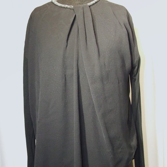 Black Elegant Blouse Top Women's Size L by RACHEL Rachel Roy - Picture 1 of 6
